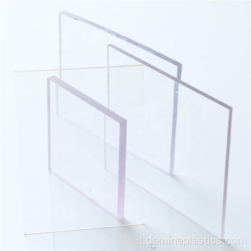 Foglio di plastica in policarbonato solido trasparente Lexan